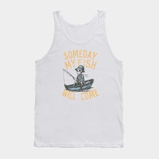 The Skeleton Angler's Last Voyage Tank Top